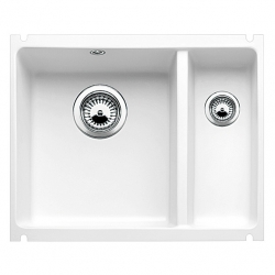 Zlewozmywak Blanco SUBLINE 350/150-U ceramiczny z korkiem automatycznym biały 514525